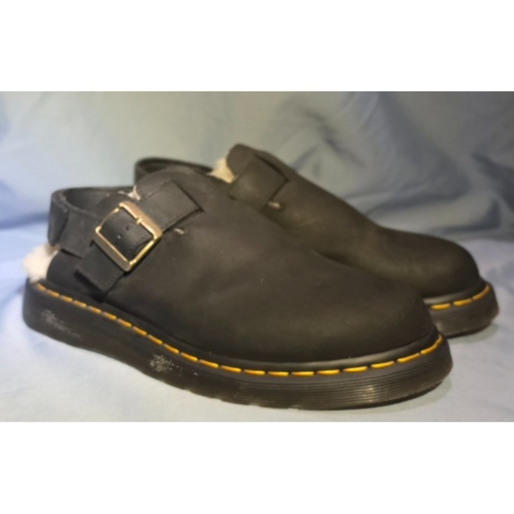 DR. Martens Jorge II Suede Slingback‎ Mules M9/W10, EU42 Docs Clogs Black